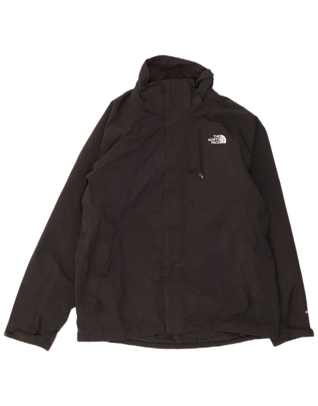 The North Face Mens Hyvent Rain Jacket Reino Unido 38 Médio Preto Nylon