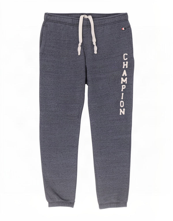 Calça de treino masculina Champion Graphic Joggers grande azul marinho manchado