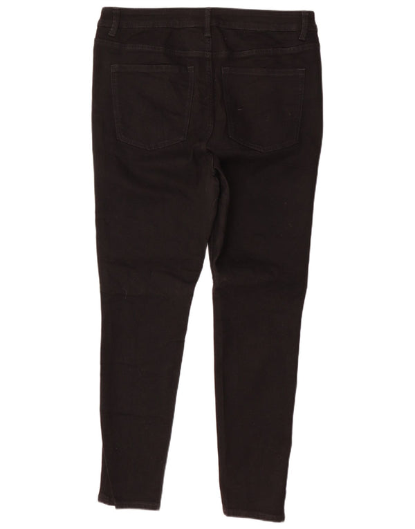 Marks & Spencer Feminino The Ivy Skinny Jeans Reino Unido 16 Grande W34 L28 Preto
