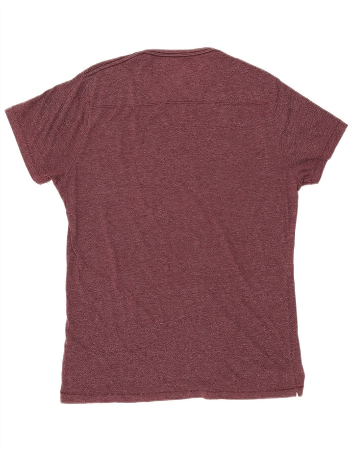 Camiseta masculina FRENCH CONNECTION Top médio algodão Borgonha