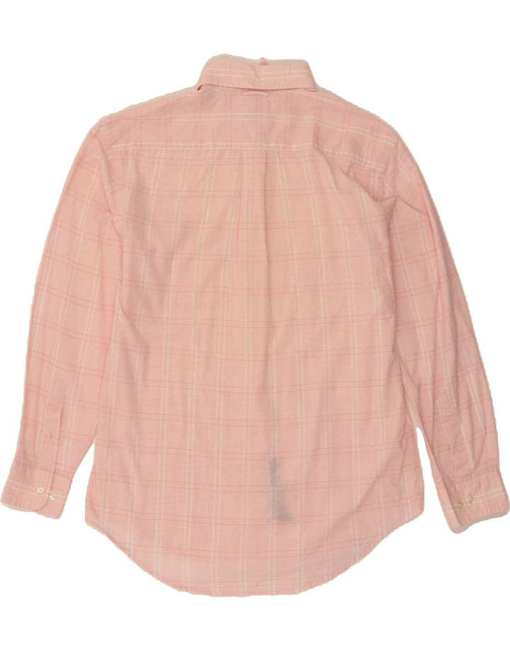 TOMMY HILFIGER Mens Shirt Large Pink Check Cotton Vintage Tommy Hilfiger and Second-Hand Tommy Hilfiger from Messina Hembry 