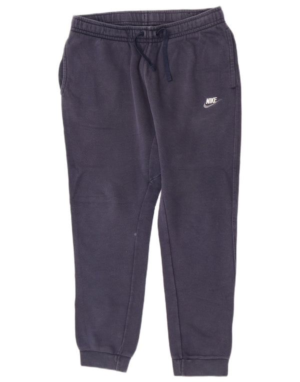Calça de treino masculina Nike joggers grande azul marinho algodão esportivo