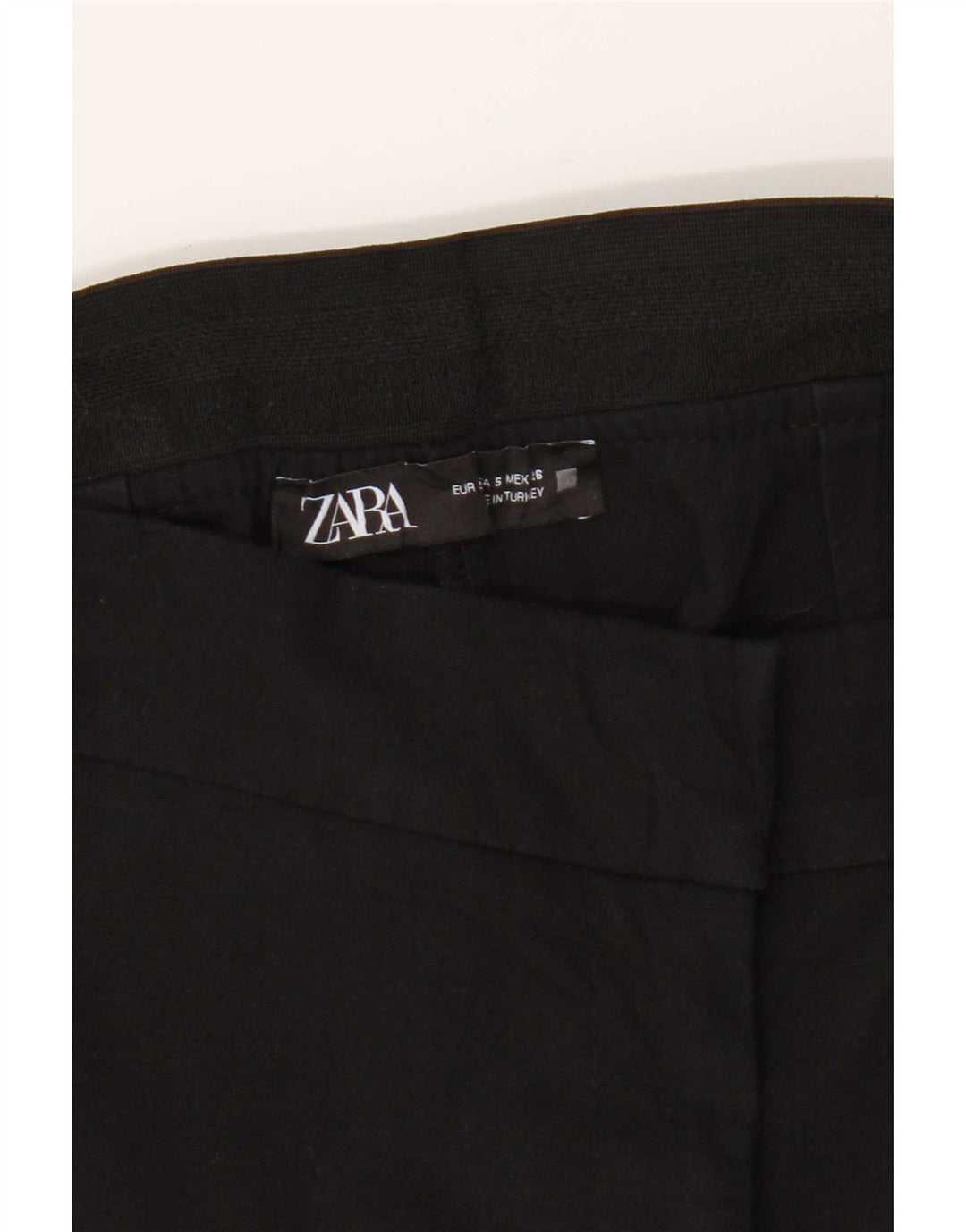 Zara Calça Chino Feminina Slim Pequena W26 L27 Preta
