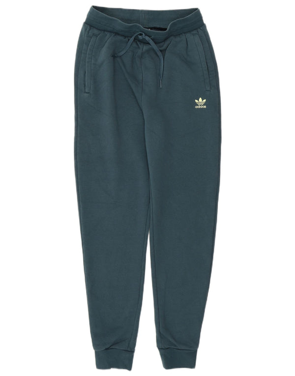 ADIDAS Womens Tracksuit Calças Joggers UK 6 XS Verde