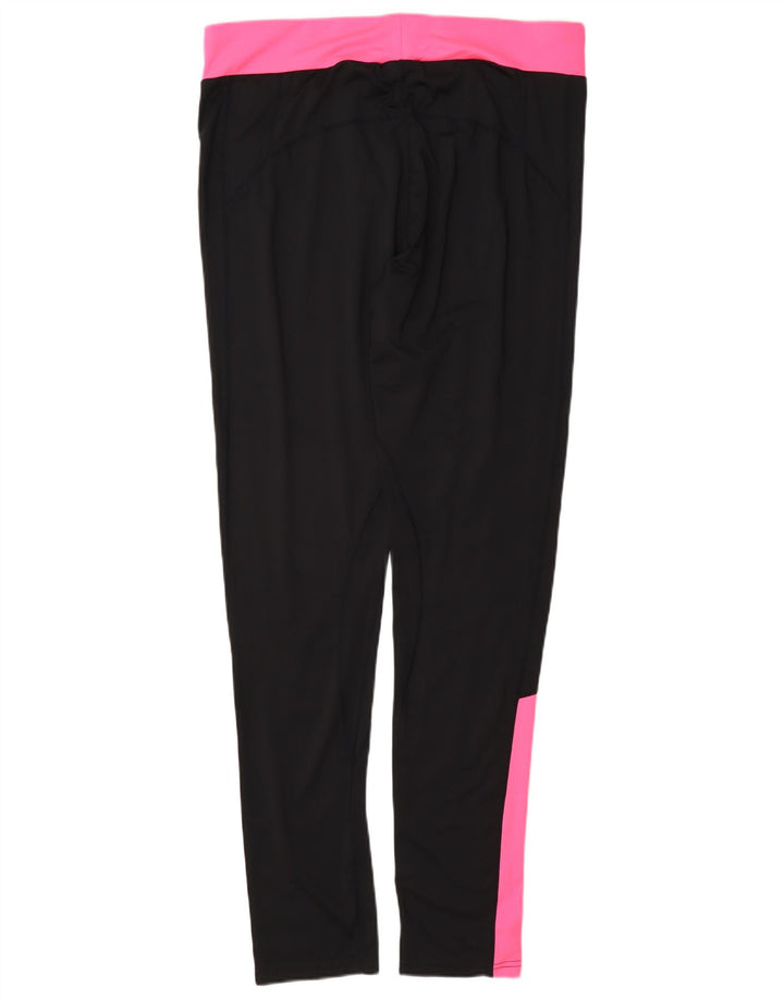 Ellesse Leggings Femininas UK 16 Grande Poliéster Colourblock Preto