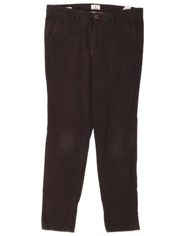 Calça Chino Masculina Slim Jack & Jones W34 L32 Algodão Preto