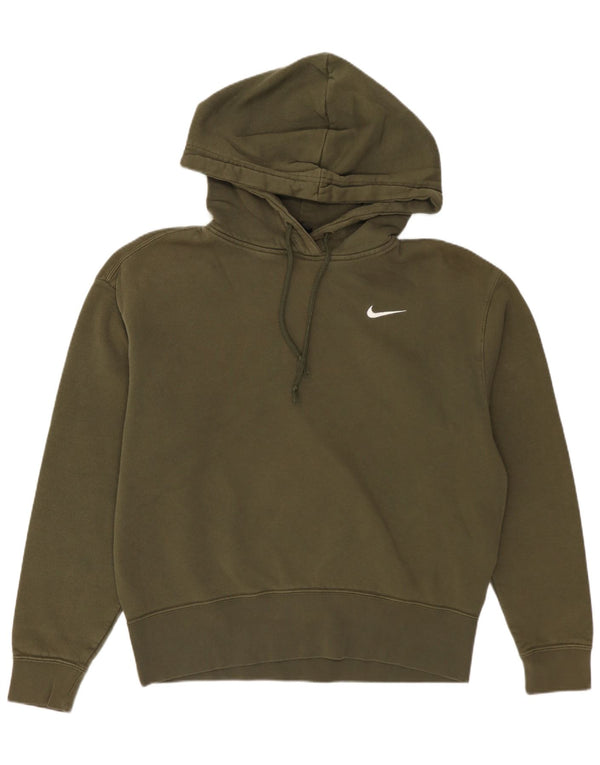 NIKE Mens Loose Fit Hoodie Jumper XS Algodão cáqui