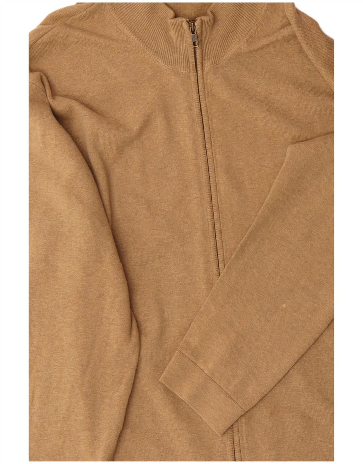 Suéter cardigã masculino TIMBERLAND XL algodão bege