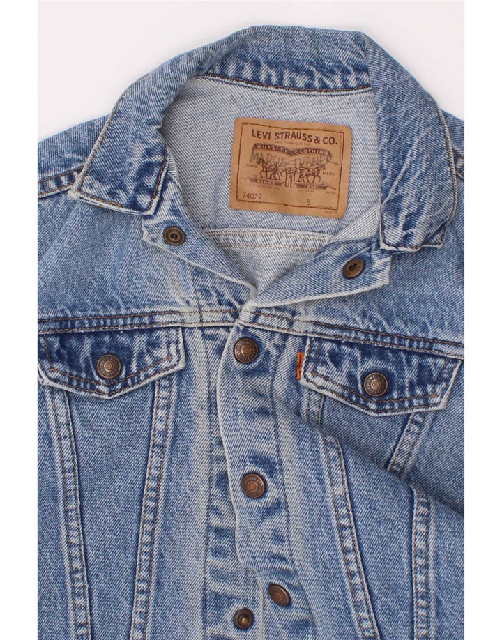 Jaqueta jeans Levi's Boys 4-5 anos azul