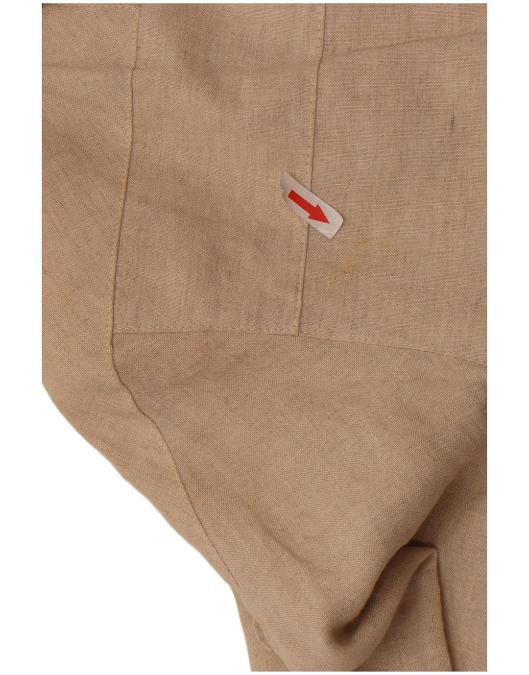 Jaqueta bomber vintage feminina de grandes dimensões IT 34 2XS linho bege