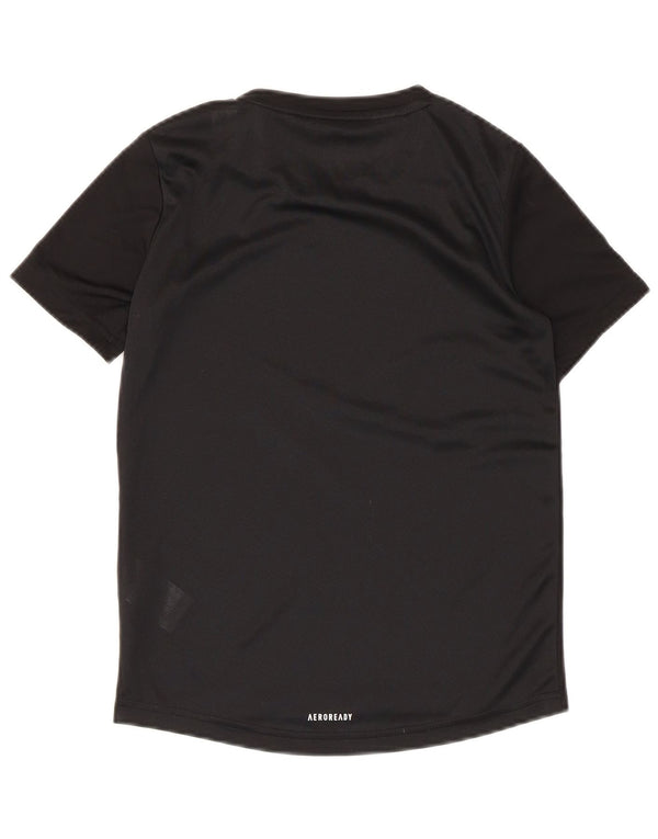 Camiseta Adidas Boys Aeroready Top 9-10 Anos Poliéster Preto
