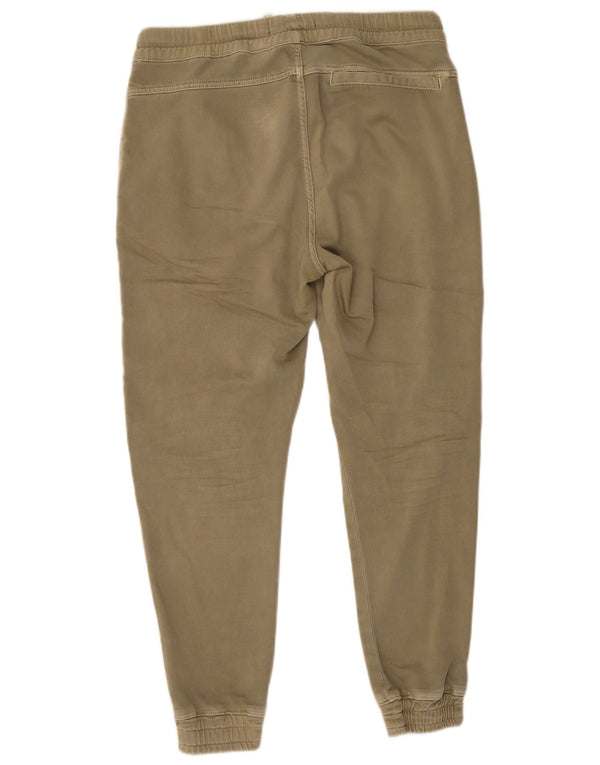 Calça jogger masculina Zara Chino grande W32 L26 cáqui