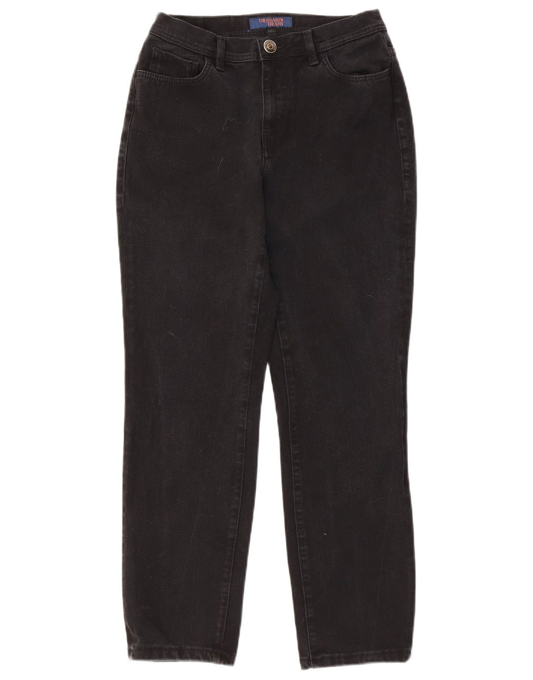 Trussardi Jeans feminino cintura média slim W28 L26 preto