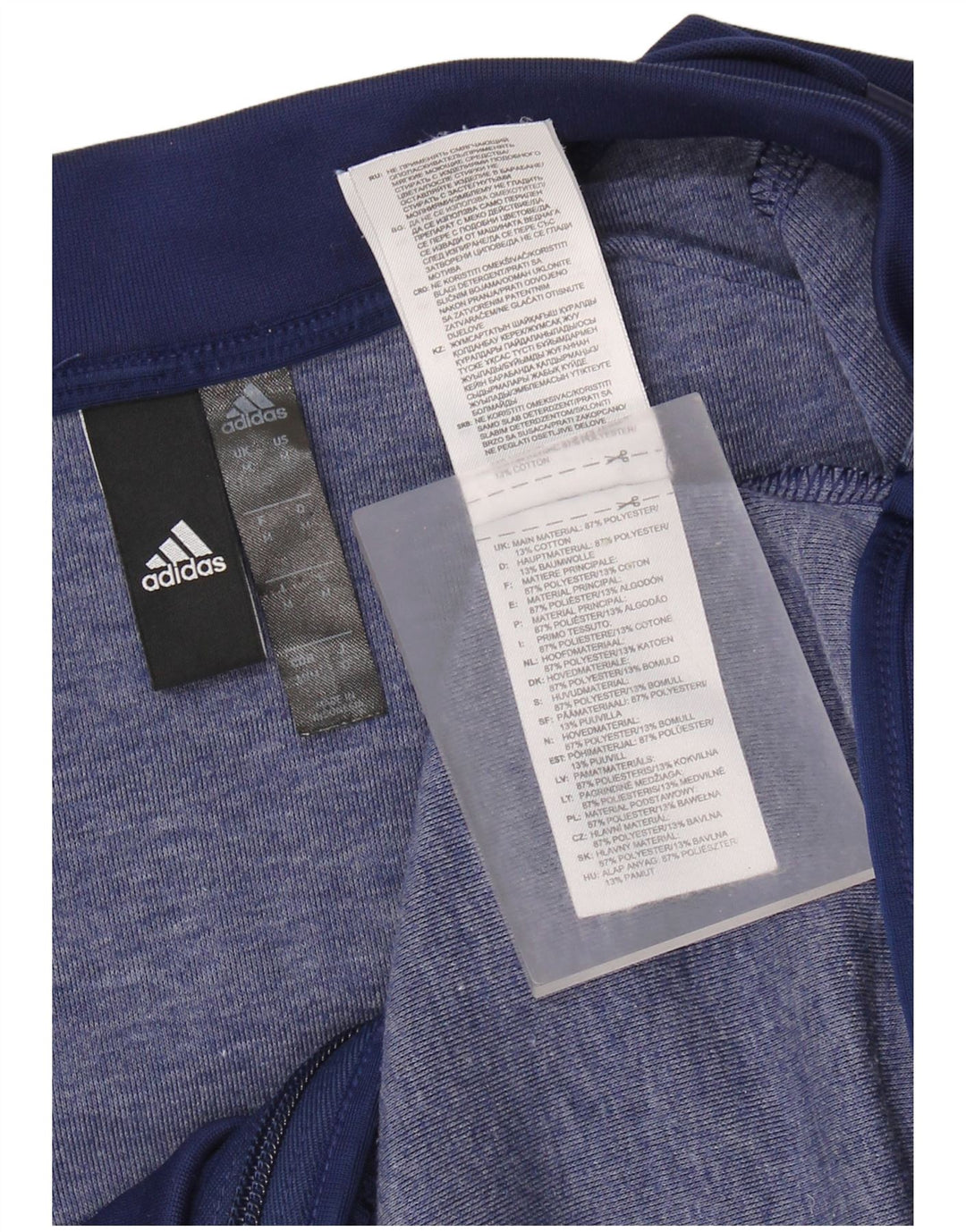 ADIDAS Mens Graphic Tracksuit Top Jacket Médio Azul Marinho Poliéster