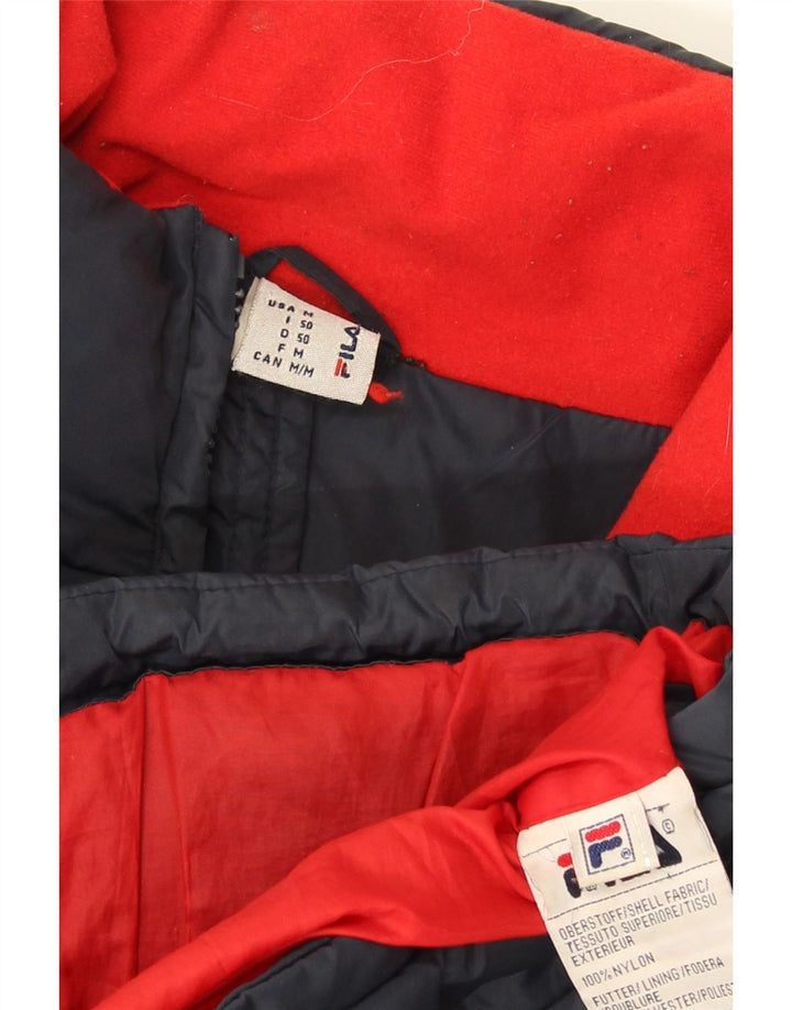 Jaqueta masculina Fila Graphic Padded UK 38 médio azul marinho nylon