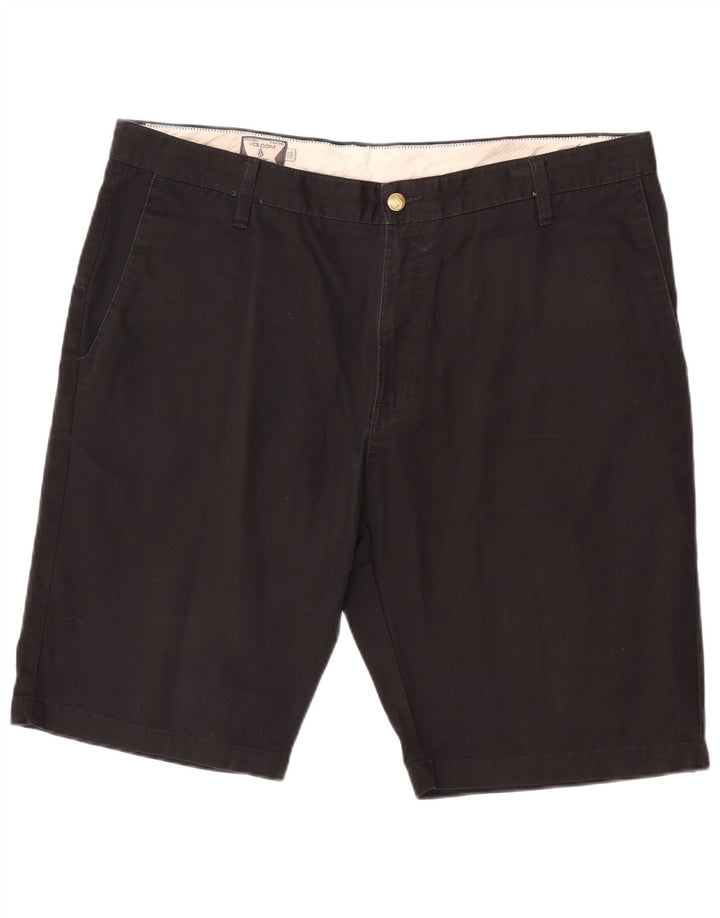 Volcom Mens Chino Shorts W38 XL Algodão Preto
