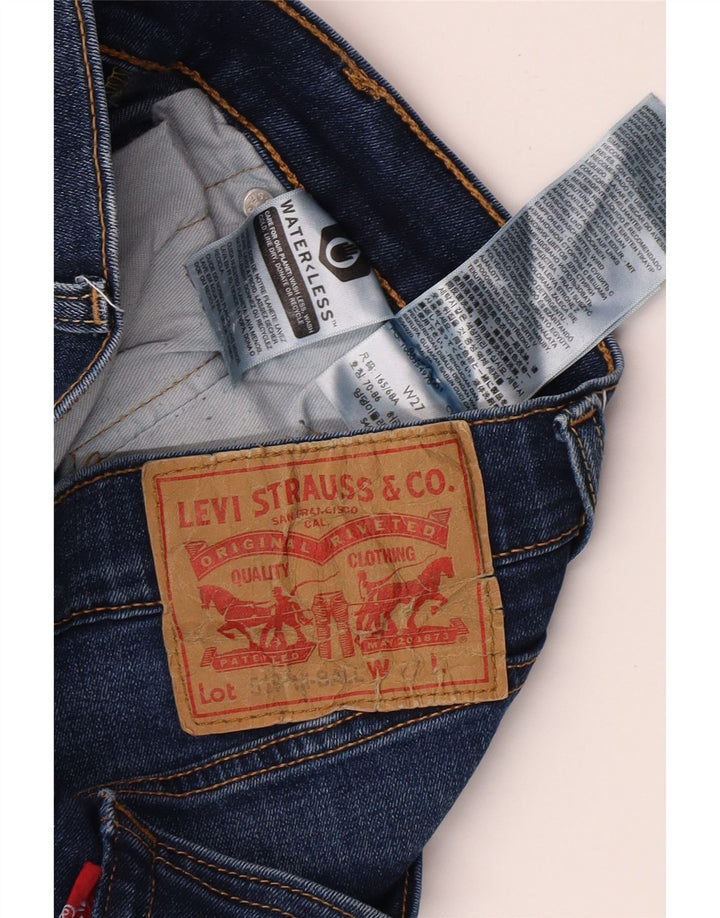 Jeans slim feminino LEVI'S W27 L25 algodão azul