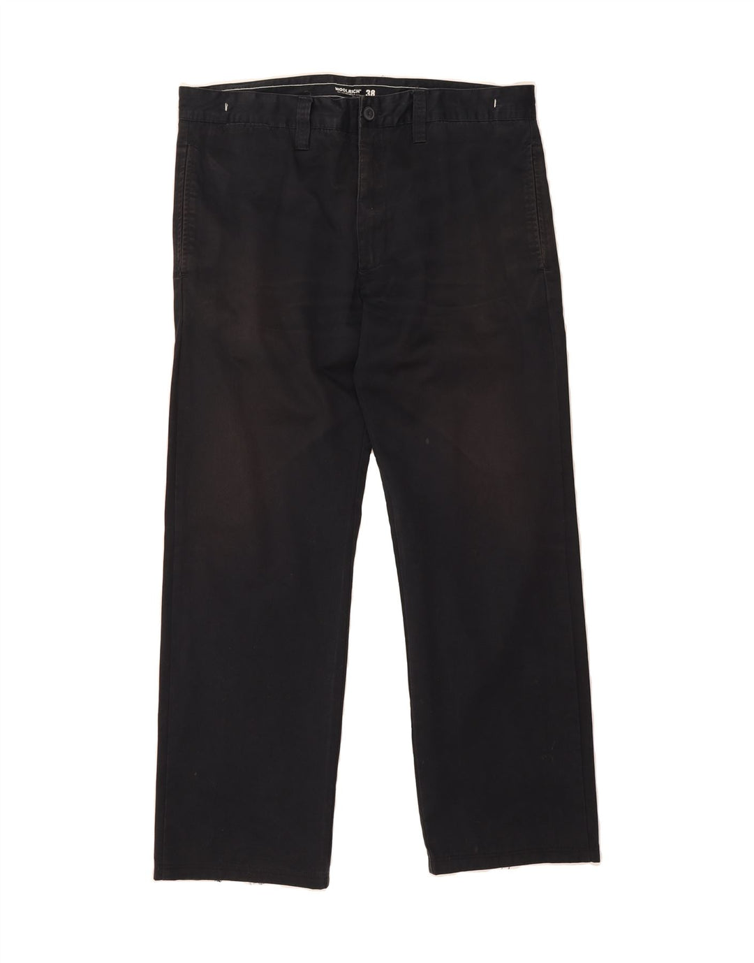 WOOLRICH Mens Straight Chino Trousers W38 L31  Navy Blue Cotton Vintage Woolrich and Second-Hand Woolrich from Messina Hembry 