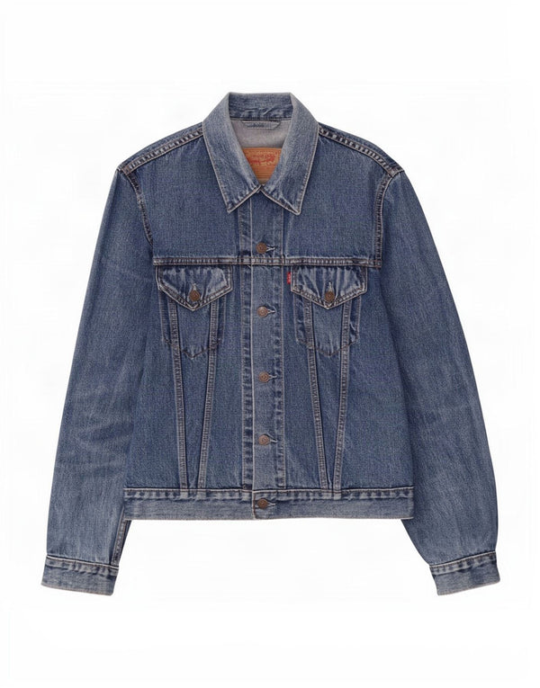 Jaqueta jeans masculina Levi's UK 40 grande algodão azul