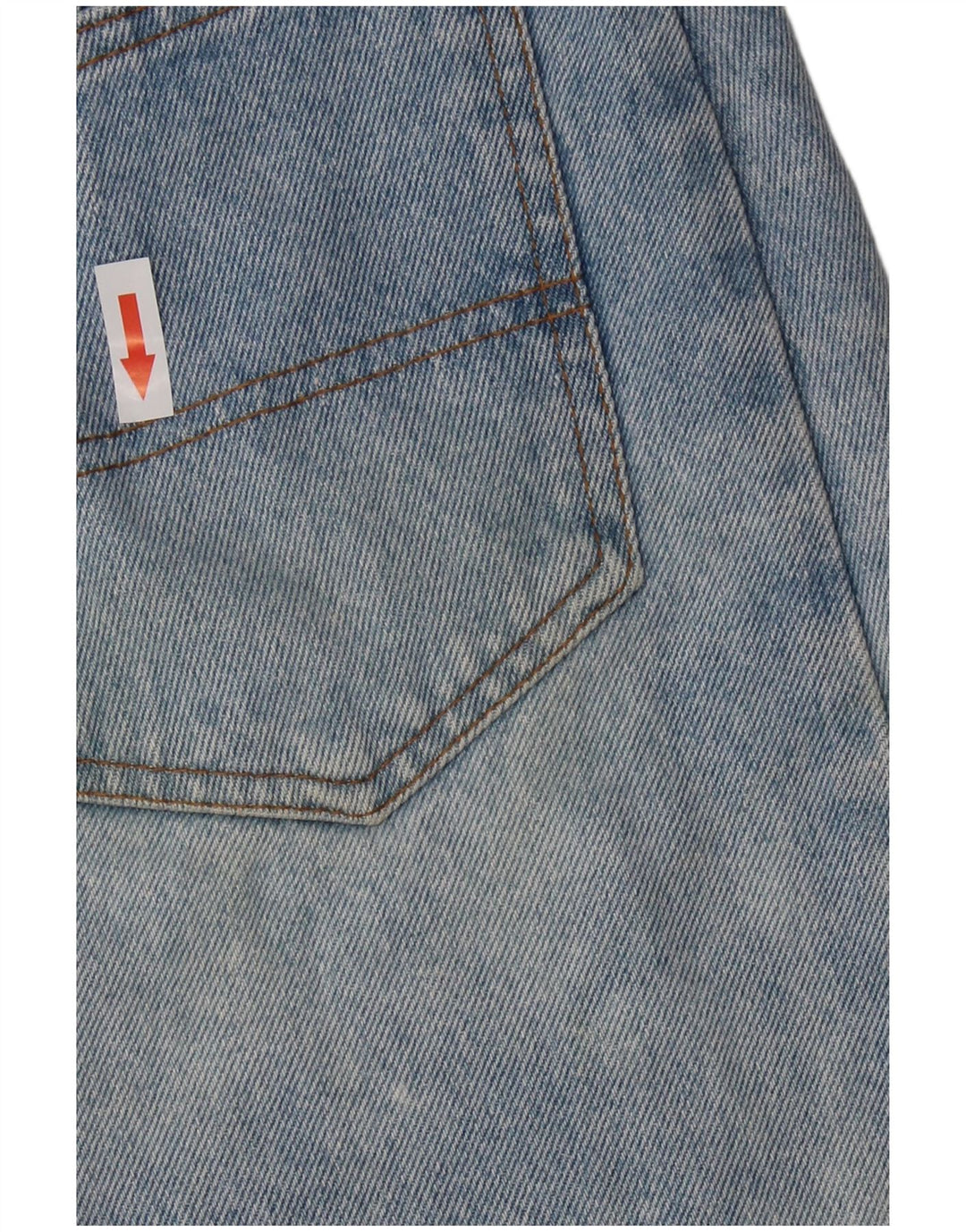 Saia jeans feminina DE VILLE W30 algodão azul médio