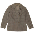 Blazer feminino Marks & Spencer UK 12 xadrez cinza médio