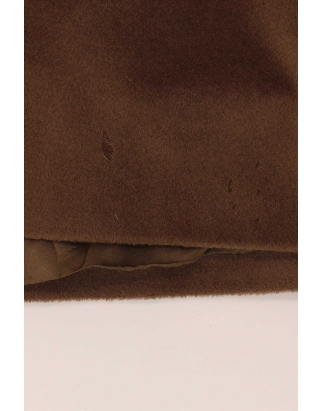 Sobretudo oversized feminino Max Mara Reino Unido 12 lã marrom médio