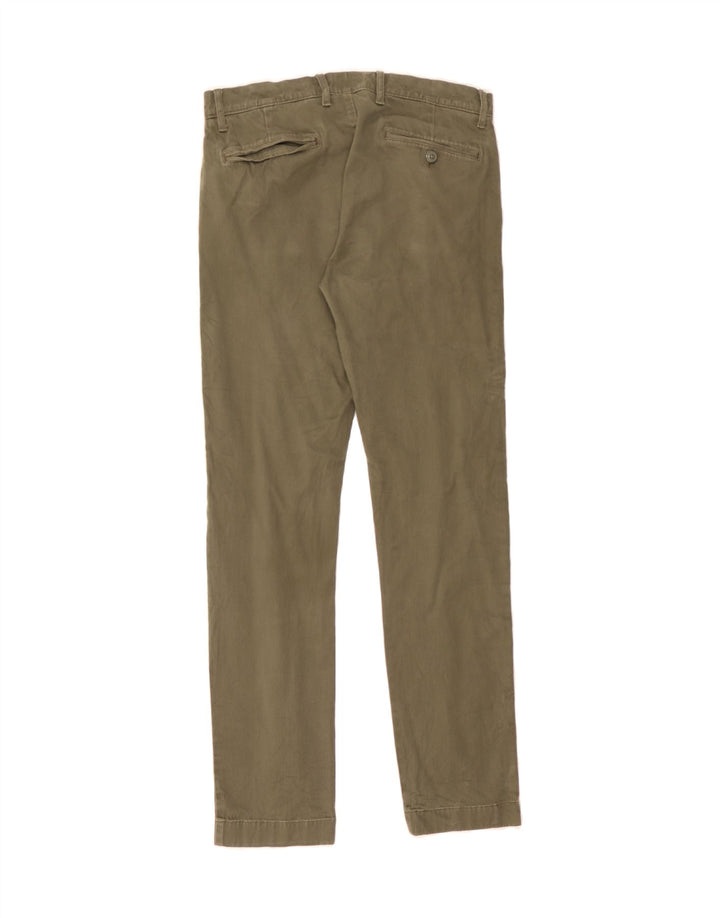 J. CREW Mens Slim Chino Trousers W30 L32 Khaki Cotton Vintage J. Crew and Second-Hand J. Crew from Messina Hembry 