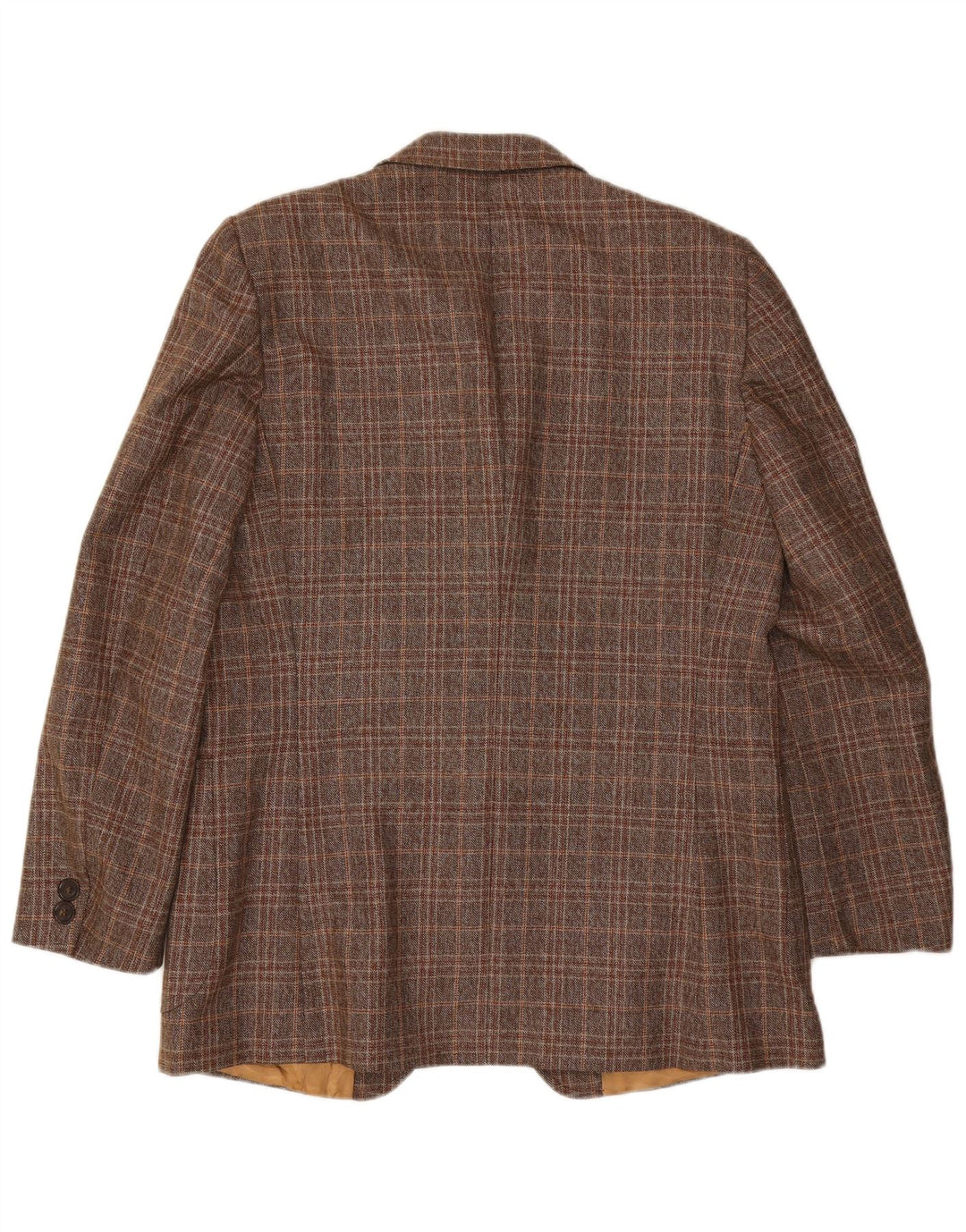 Jaqueta blazer masculina de 2 botões Sir Henry's Reino Unido 40 grande xadrez marrom