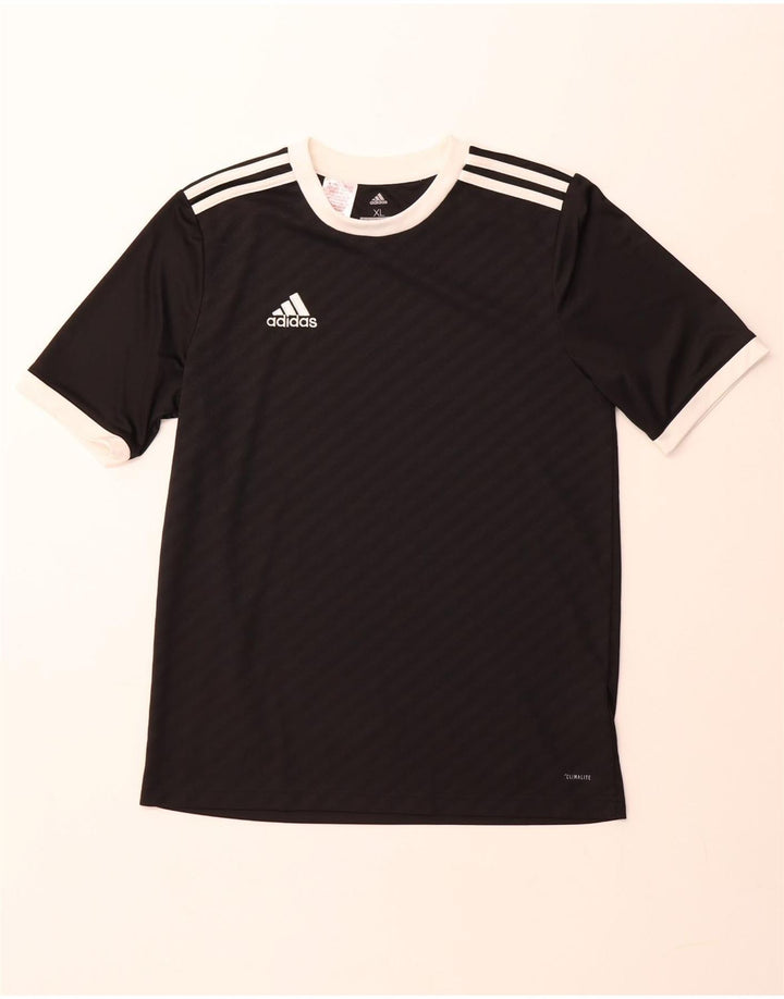 Camiseta Adidas Menino Climalite Top 15-16 Anos XL Preto Listrado Poliéster