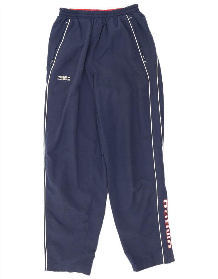 Umbro Mens Graphic Tracksuit Calça Joggers Pequeno Poliéster Azul Marinho