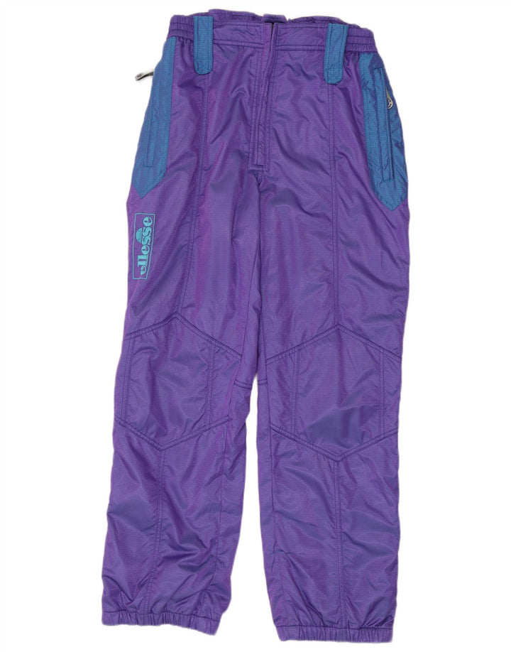 Ellesse Mens Graphic Ski Calças IT 52 Grande Roxo Colourblock Poliéster