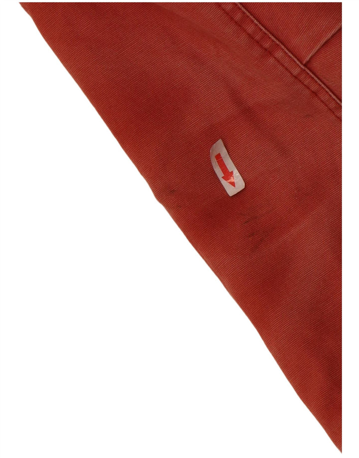 Jaqueta bomber feminina com capuz Quiksilver Reino Unido 12 algodão vermelho médio