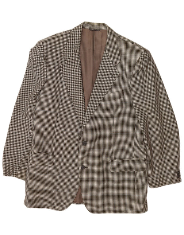 Jaqueta Blazer Policarpo Masculina com 2 Botões UK 38 Cinza Médio Houndstooth