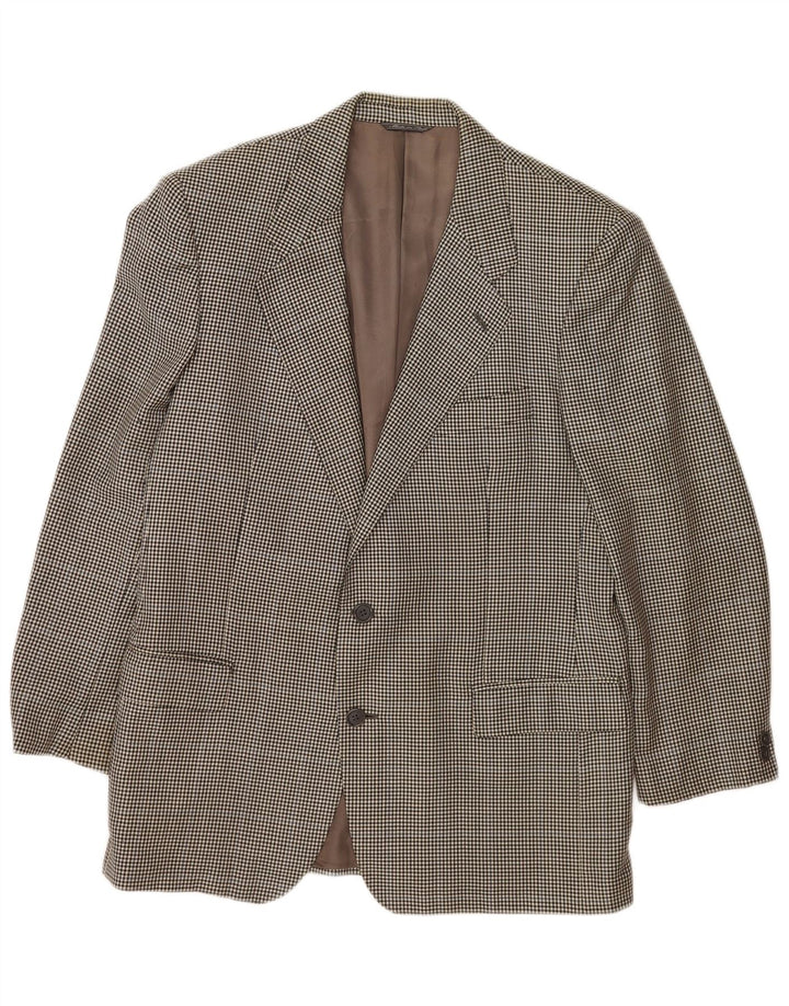 Jaqueta Blazer Policarpo Masculina com 2 Botões UK 38 Cinza Médio Houndstooth