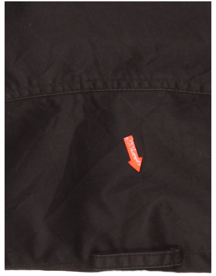 Casaco impermeável feminino Zara Reino Unido 18 XL preto