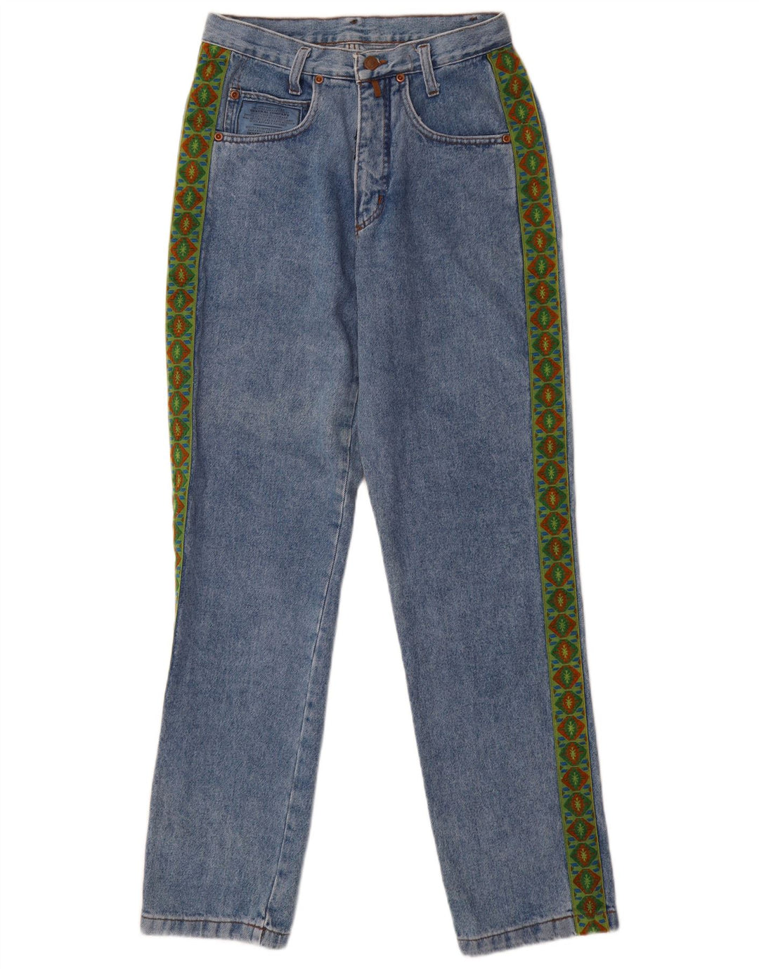 General Company Jeans reto feminino W30 L33 azul geométrico