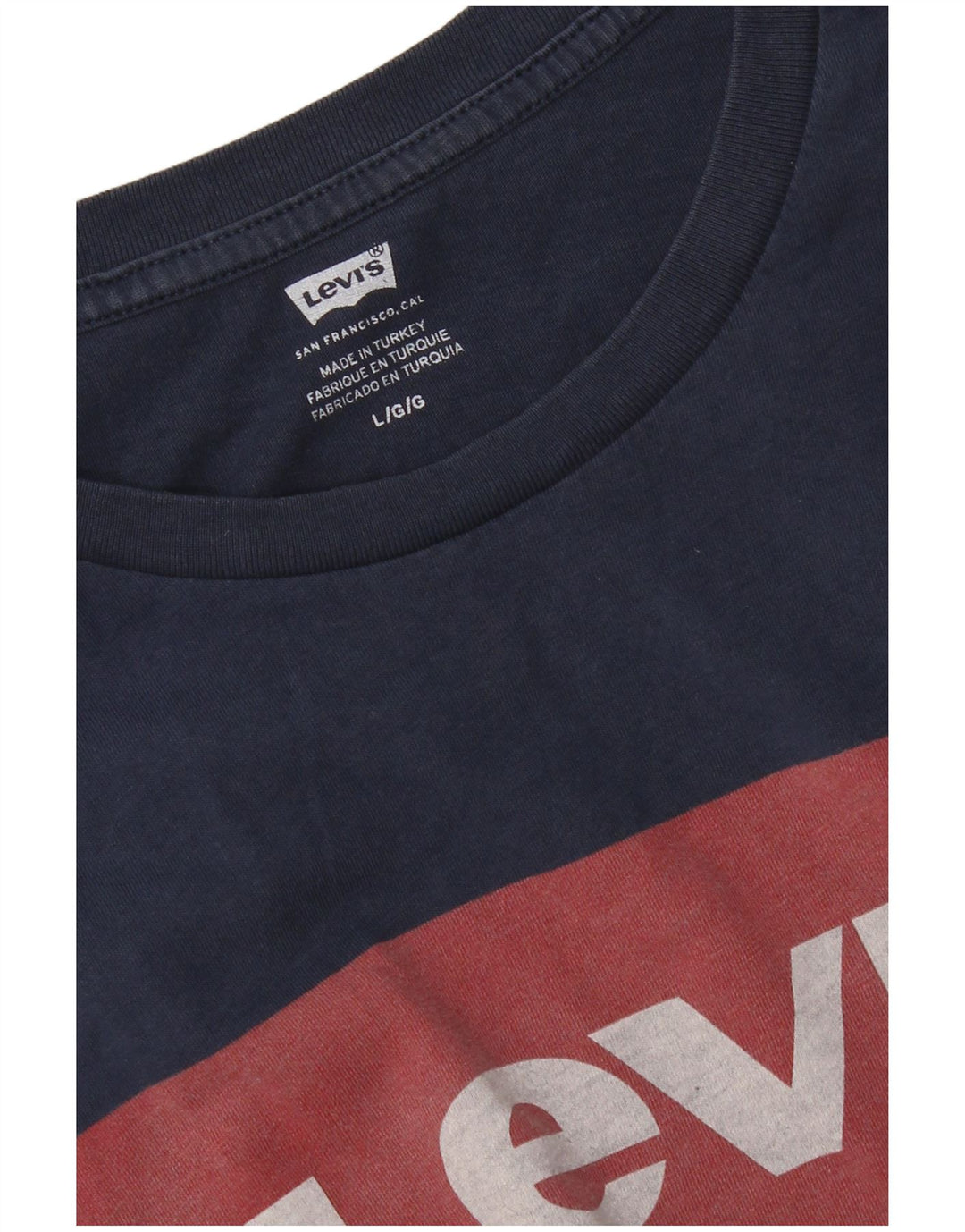 Camiseta gráfica masculina Levi's grande azul marinho