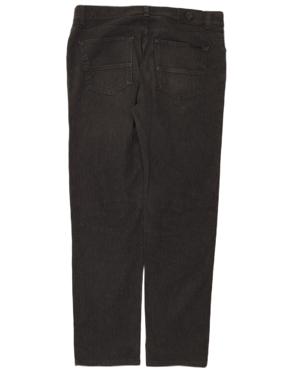 Trussardi Calça jeans reta masculina W37 L31 algodão cinza