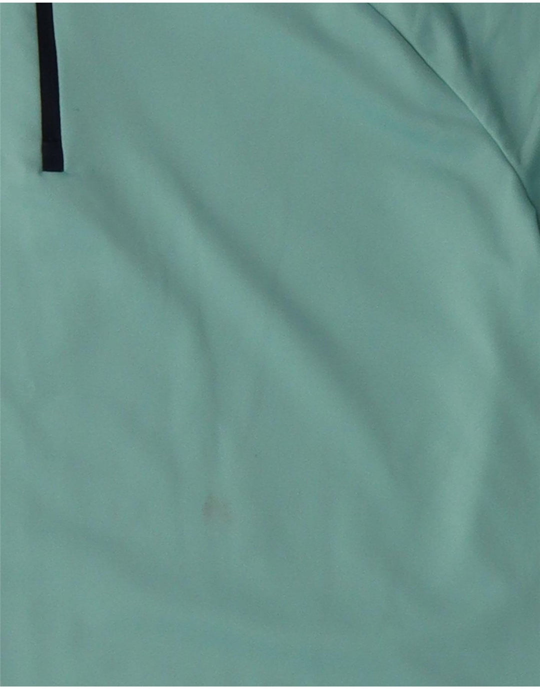 Nike Womens Dri Fit Zip Neck Pullover Treino Top UK 16 Grande Turquesa