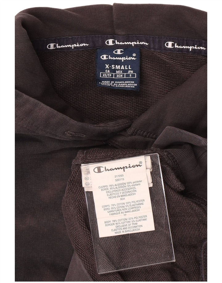 CHAMPION Suéter masculino com capuz XS preto tie dye algodão