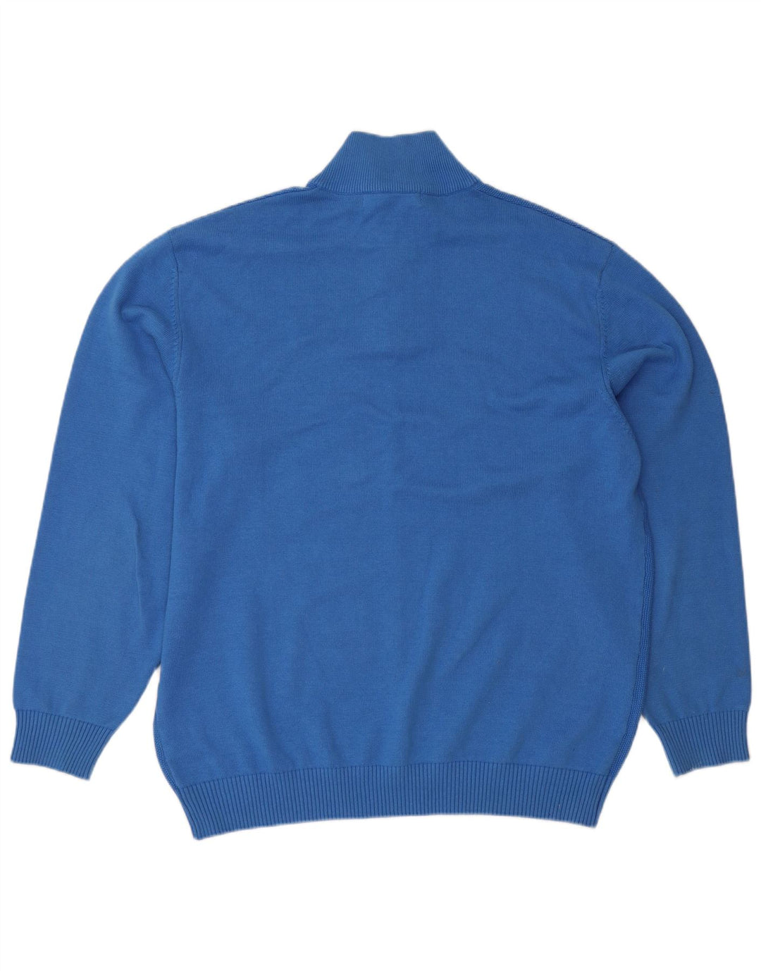 Suéter masculino Paco com zíper e gola 2XL algodão azul