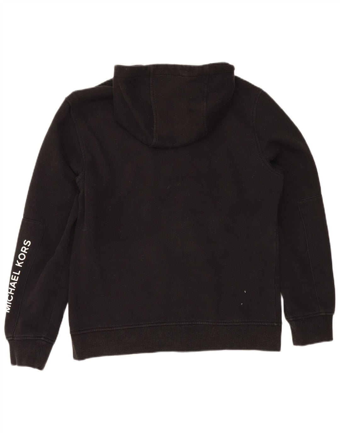 Suéter masculino Michael Kors com capuz e zíper gráfico médio algodão preto