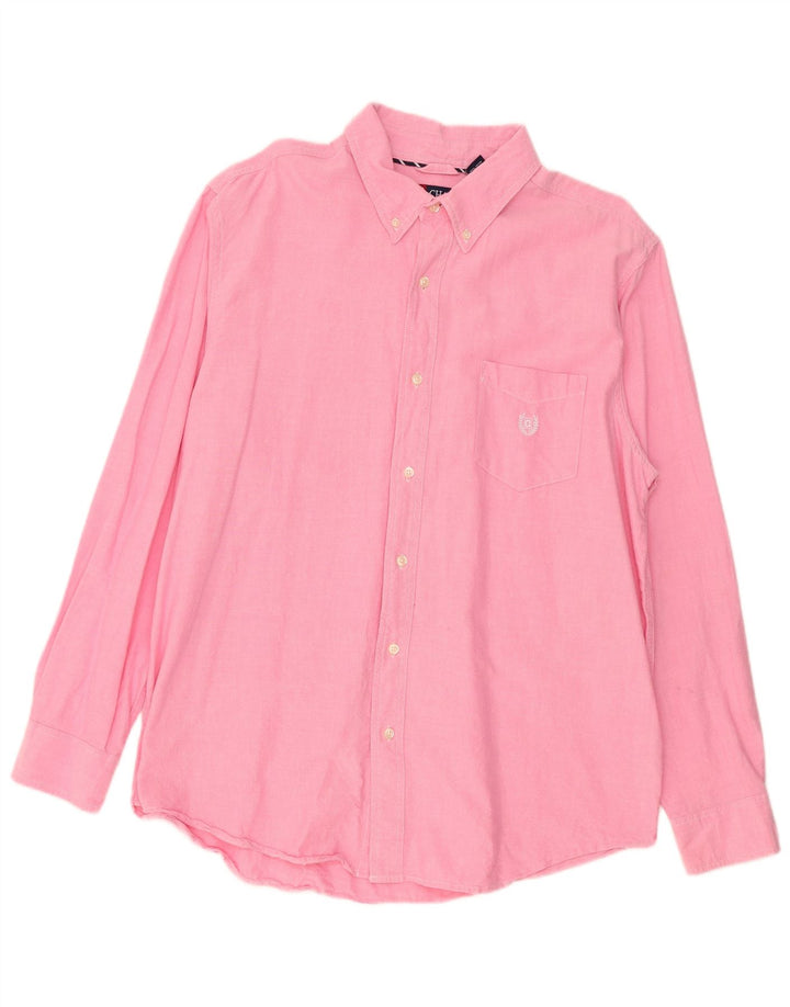 Camisa masculina Chaps XL algodão rosa