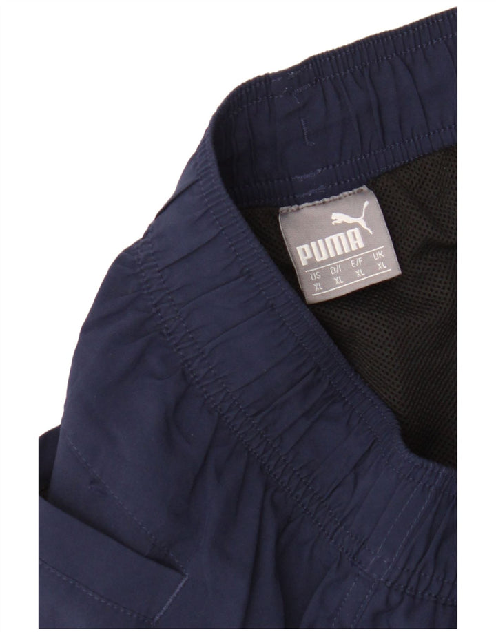 Shorts esportivos masculinos Puma XL azul marinho