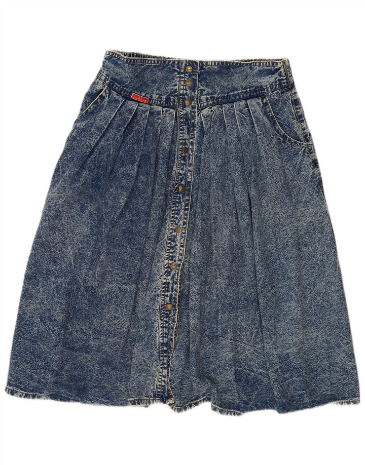 Saia jeans feminina vintage W32 grande azul