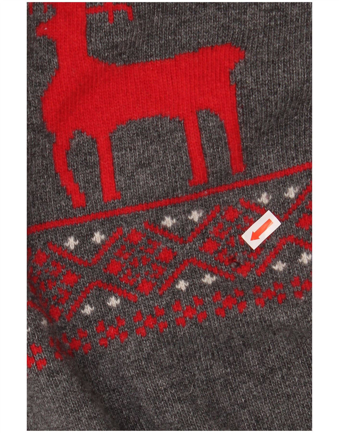 Suéter masculino BARBOUR com gola xale 15-16 anos 2XL cinza Fair Isle Wool