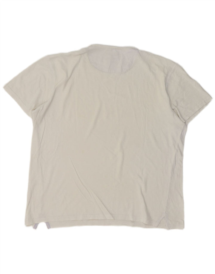 Camiseta masculina Massimo Dutti grande off white