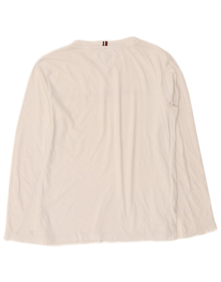 Tommy Hilfiger Boys Graphic Top Manga Comprida 11-12 Anos Branco