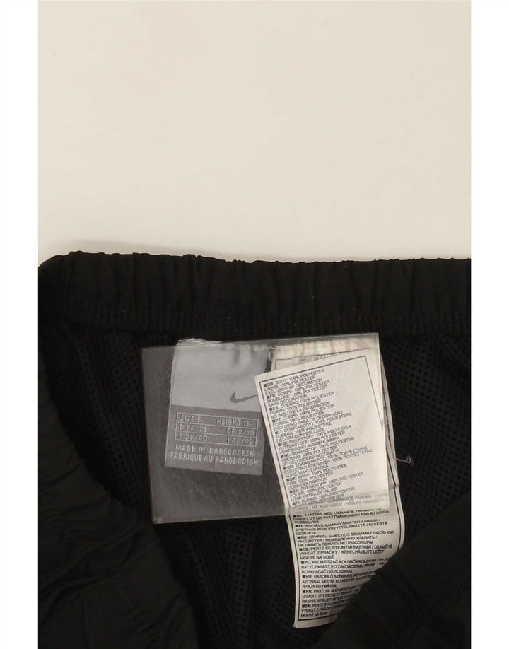 Calça de treino Nike feminina Capri Reino Unido 8/10 pequena preta poliéster
