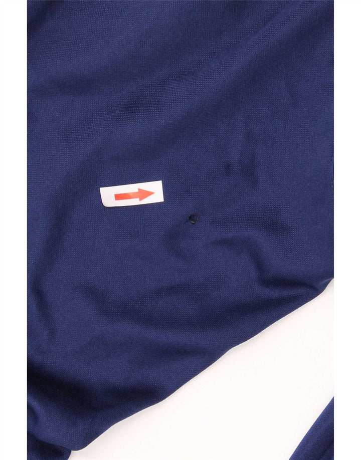 Calça de treino masculina Adidas Climalite grande poliéster azul marinho